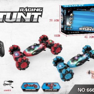 CARRO ACROBATICO RC  CON RELOJ DE INDUCCION  666-809A