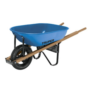 CARRETILLA 5.5 FT3, MGOS/MADERA 1-3/4", RUEDA ANTIPINCHAZO   TRUPER