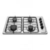 ESTUFA DE EMPOTRAR HACEB 60CMS 4 PUESTOS GAS NATURAL SESAMO GRIS
