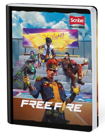 Cuaderno Cosido 100h Cuadros Free Fire