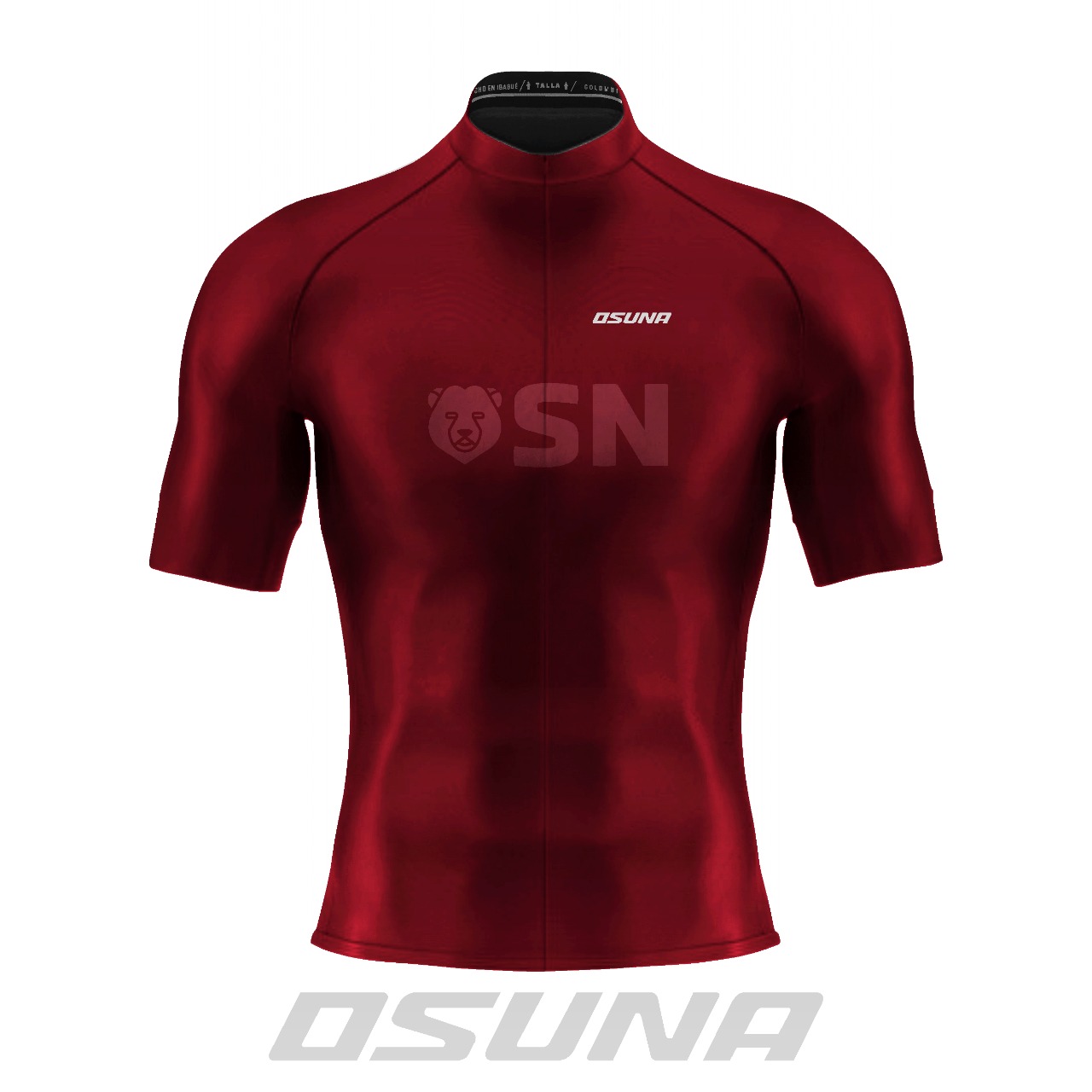 JERSEY PARA CICLISMO M CORTA PROF GRANATE