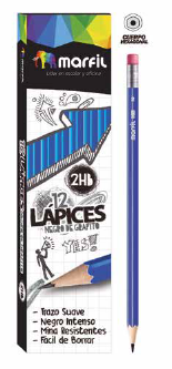 Lapiz de Grafito Marfil ME-E-1101 X 12