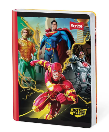 Cuaderno Cosido 100h Cuadros Liga Justicia
