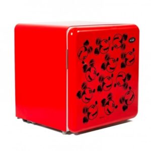 MINIBAR KALLEY MICKEY MOUSE DE DISNEY FROST UNA PUERTA 47 LITROS K-DMB47R1 ROJO.