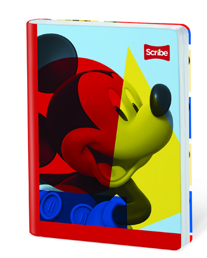 Cuaderno Cosido 50h Cuadros Mickey