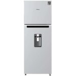NEVERA WHIRLPOOL NO FROST CONGELADOR SUPERIOR 393 LITROS LWT1433K GRIS