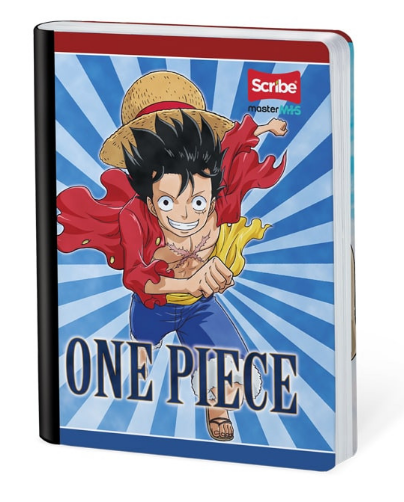 Cuaderno Cosido 100h Cuadros ONE PIECE