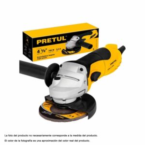 PULIDORA ANGULAR 4-1/2', PROFESIONAL, 630 W, PRETUL     PRETUL