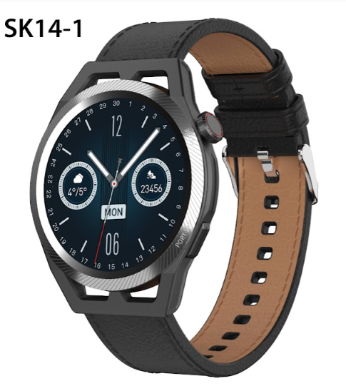 RELOJ SMART WATCH SK14-1 PLUS PULSO CUERO CARGA MAGNETICA