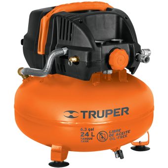 COMPRESOR DE AIRE LIBRE DE ACEITE 24L 2-2/3HP (POTENCIA MÁX)" TRUPER TR-13830
