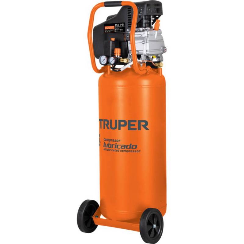 COMPRESOR VERTICAL 80 L 37259 HP (POTENCIA MÁXIMA ), 127V" TRUPER TR-15656