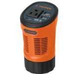 INVERSOR DE CORRIENTE TIPO VASO CON 2 PUERTOS USB, 120 W" TRUPER TR-15725