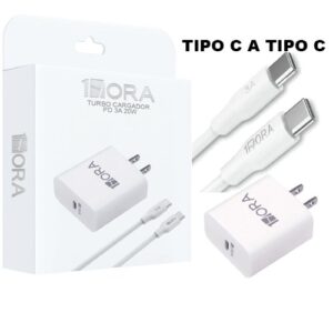 Turbo Cargador PD TIPO C a TIPO C 20W