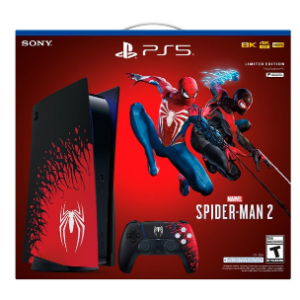 Consola PS5 Estándar 825GB + 1 Control Dualsense Edición Limitada Spider-Man 2