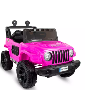 Moto Carro Recargable Electricas Montable12v Mountain Color Rosa